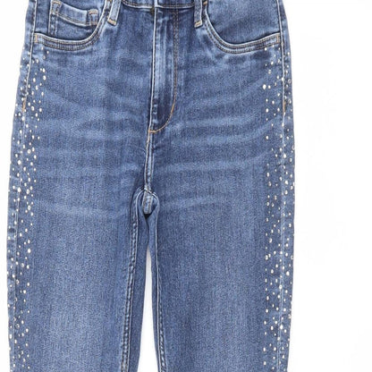 H&M Girls Blue   Skinny Jeans Size 11-12 Years