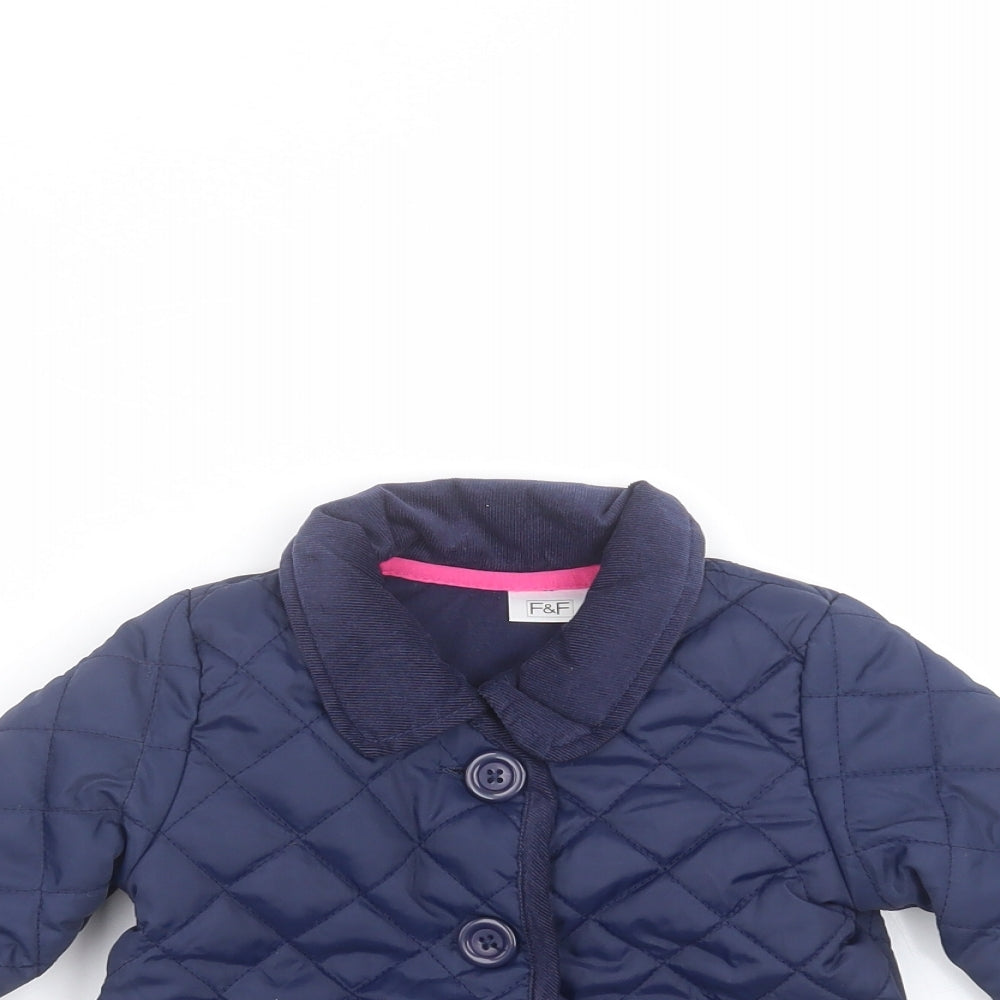 F&F Baby Blue   Pea Coat Coat Size 6-9 Months