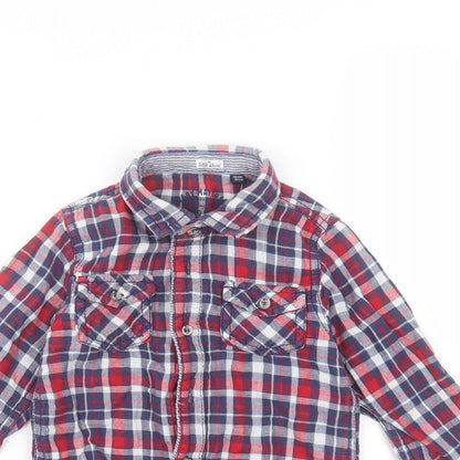 Close-up detail of Preworn Baby Blue Basic Button-Up, size 12, Months