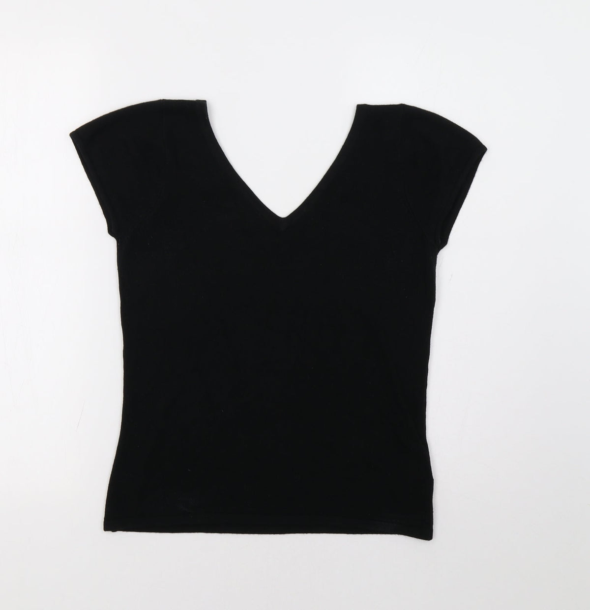 Additional front view of Evan-Picone women’s black jumper, size M