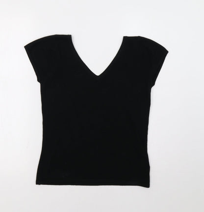 Additional front view of Evan-Picone women’s black jumper, size M