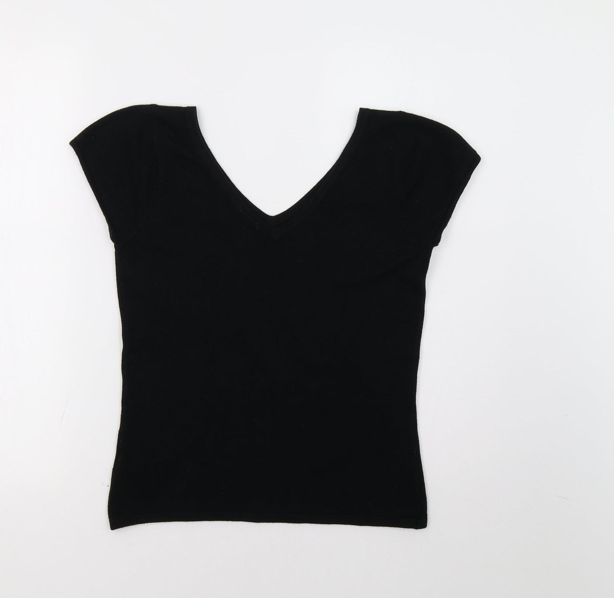Back view of Evan-Picone women’s black jumper, size M