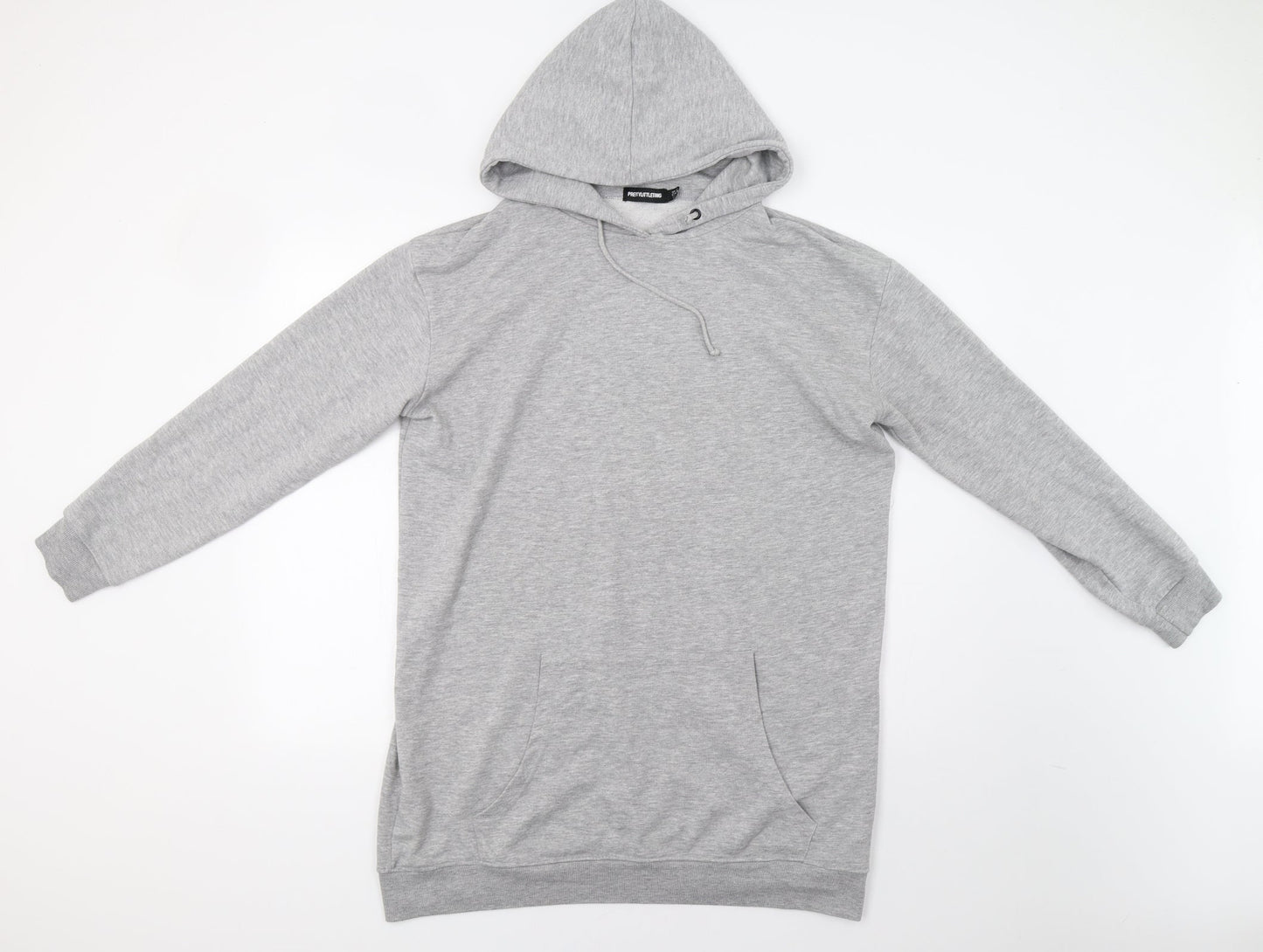Pretty Little Thing Womens Grey   Pullover Hoodie Size 8