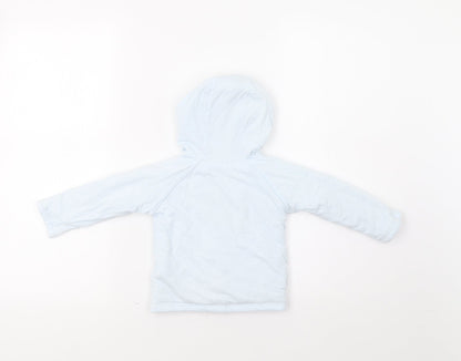 French Connection Baby Blue Striped  Overcoat Coatigan Size 6-9 Months