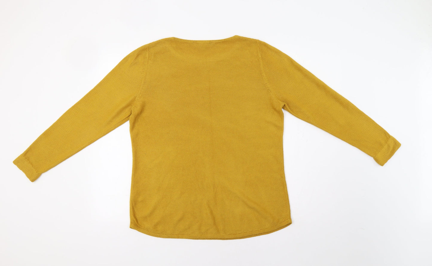 Womens UK Size 14 Bonmarché Yellow Pullover Jumper
