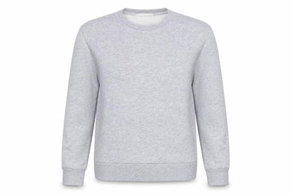 Front view of Primark women’s grey pullover sweatshirt, size UK 8