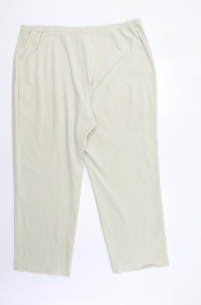 Womens UK Size 26 ELVI Regular Fit  Beige Trousers