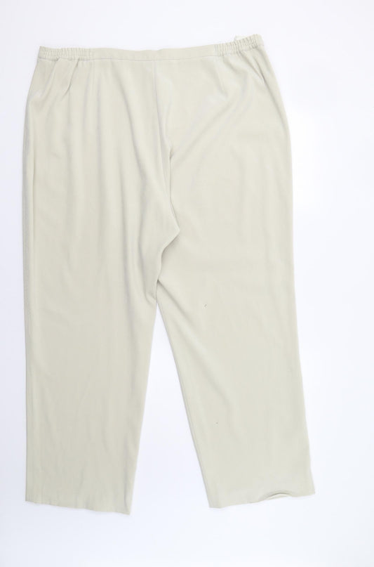 ELVI Womens Beige   Trousers  Size 26 L29 in