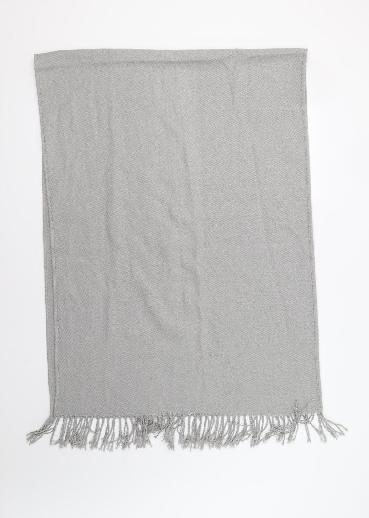 Additional front view of Preworn women’s grey shawl/wrap