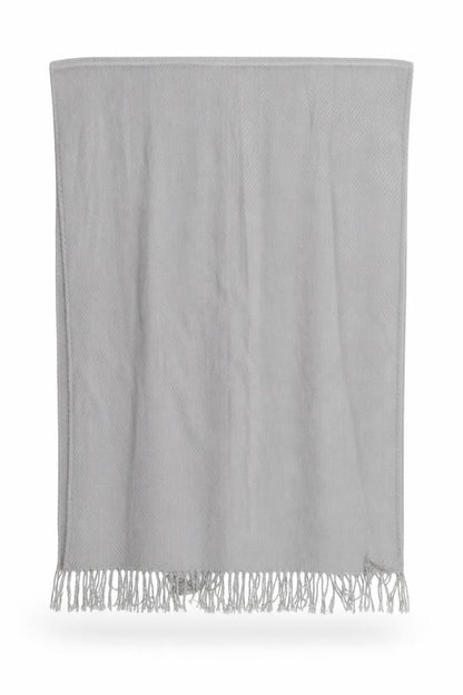Front view of Preworn women’s grey shawl/wrap