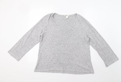 Womens UK Size M H&M Grey Pullover Jumper