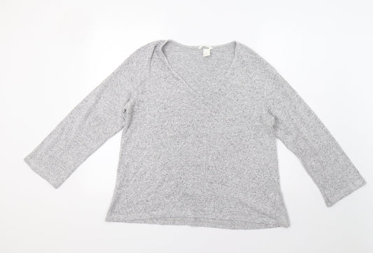 Womens UK Size M H&M Grey Pullover Jumper