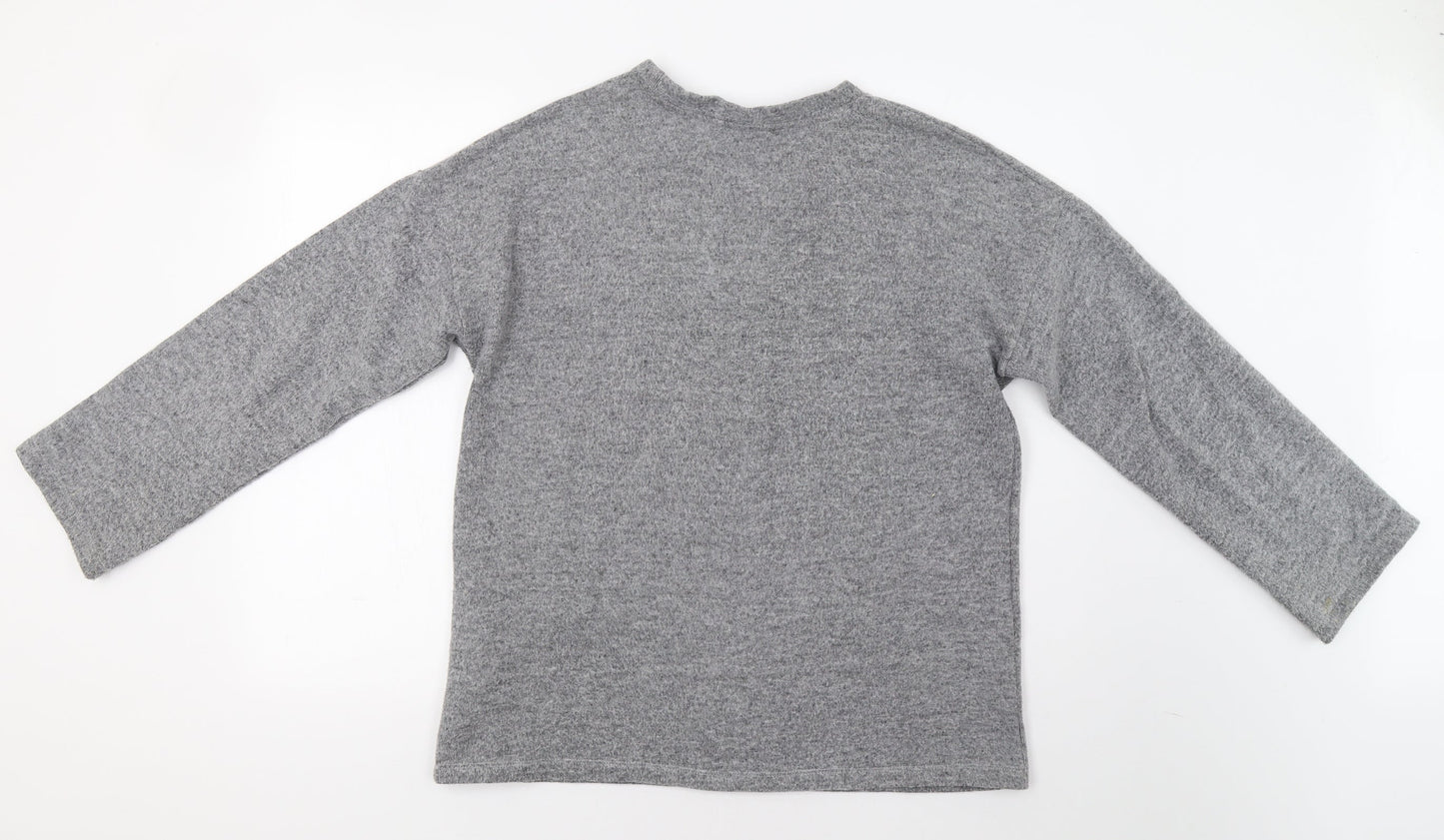 Womens UK Size S Zara Grey Pullover Jumper