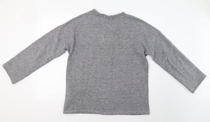 Womens UK Size S Zara Grey Pullover Jumper