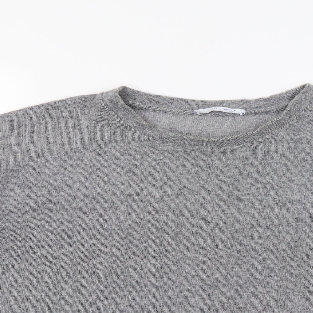 Womens UK Size S Zara Grey Pullover Jumper