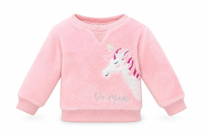 Front view of Very Baby Pink jumper, size 9-12, Months - Unicorn