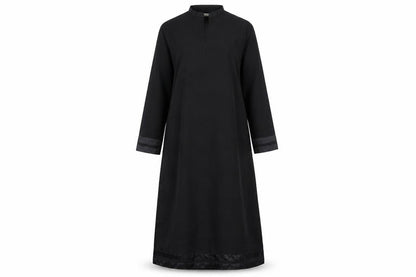 Front view of Raheem women’s black a-line, size UK 42