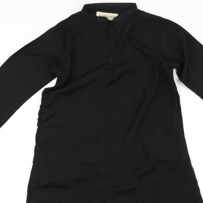 Close-up detail of Raheem women’s black a-line, size UK 42
