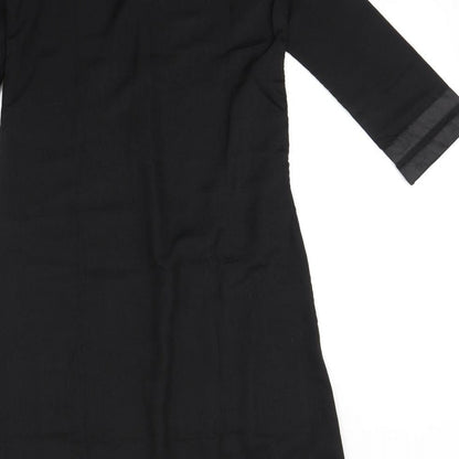 Brand and care label for Raheem women’s black a-line, size UK 42
