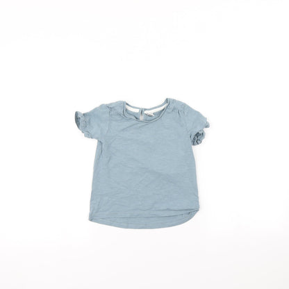 TU Girls Blue   Basic T-Shirt Size 3-4 Years