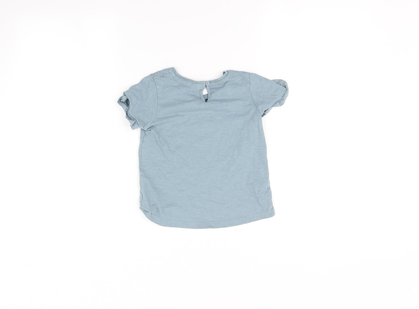 TU Girls Blue   Basic T-Shirt Size 3-4 Years
