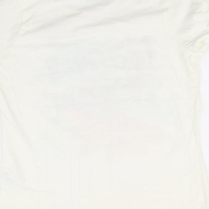 Nutmeg Womens Beige Floral   Pyjama Top Size 12