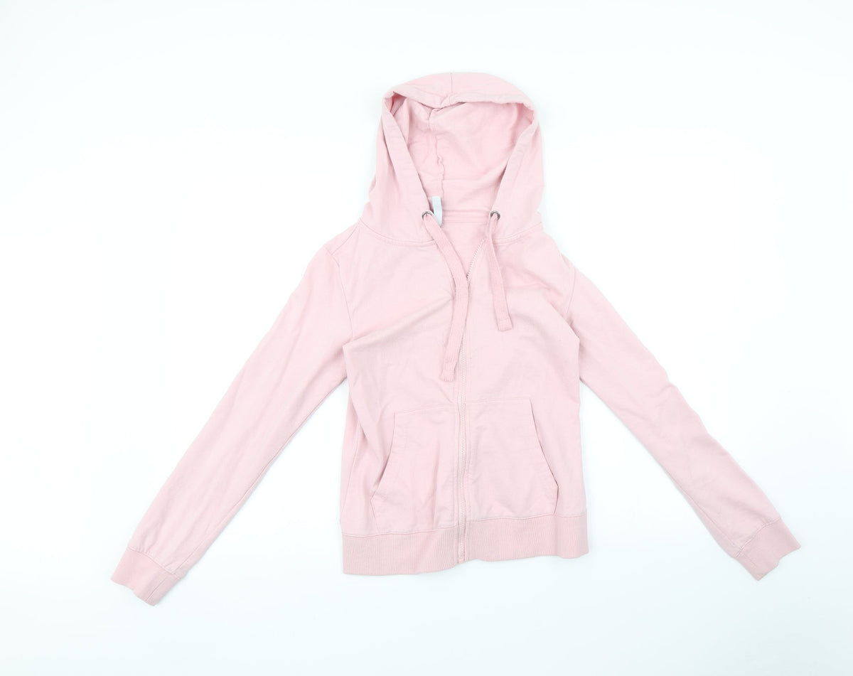 Front view of Everme women’s pink full zip, size XS