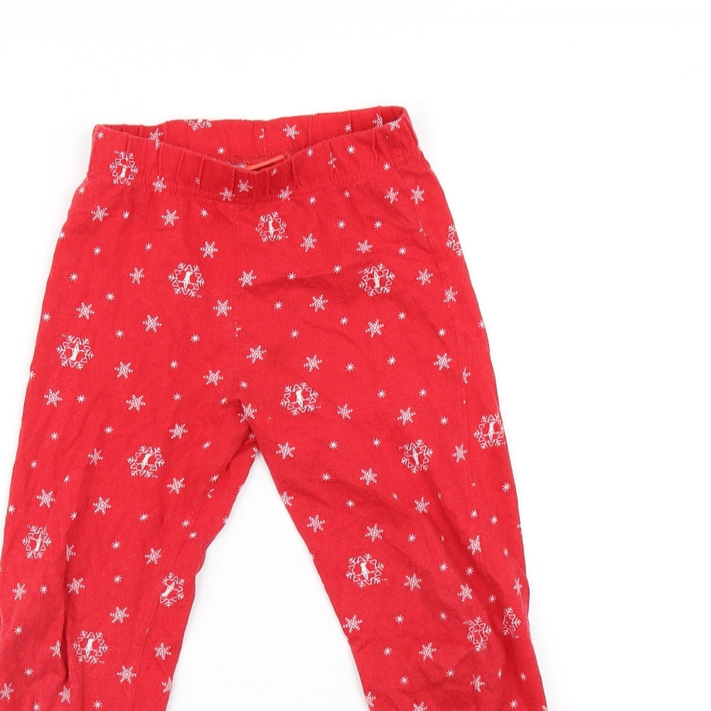 elf on the shelf Girls Red    Pyjama Pants Size 7-8 Years