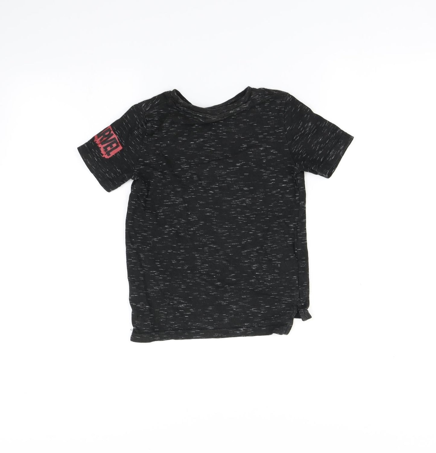 TU Boys Black   Basic T-Shirt Size 4 Years  - Marvel