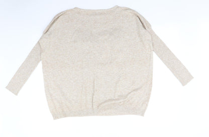 Mirami Womens Beige   Pullover Jumper Size M