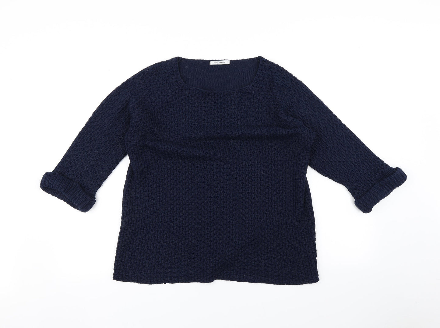 Womens UK Size L Simply Stock Shop Blue Pullover Jumper
