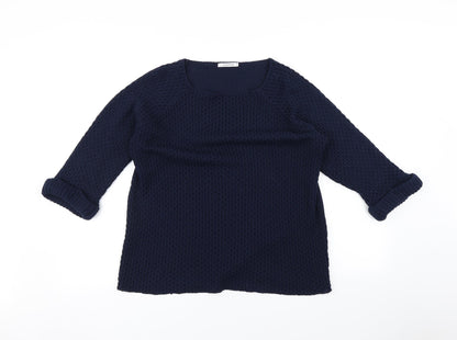 Womens UK Size L Simply Stock Shop Blue Pullover Jumper