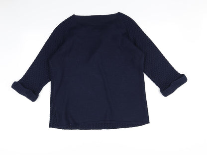 Womens UK Size L Simply Stock Shop Blue Pullover Jumper