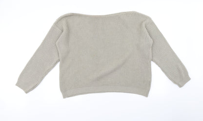 Missguided Womens Beige   Pullover Jumper Size M