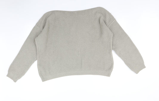 Missguided Womens Beige   Pullover Jumper Size M