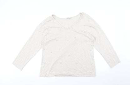 George Womens Beige   Pullover Jumper Size M
