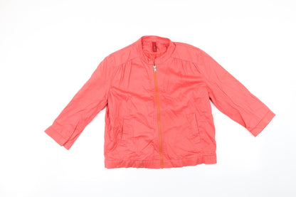 Womens UK Size M VERO MODA Orange Jacket