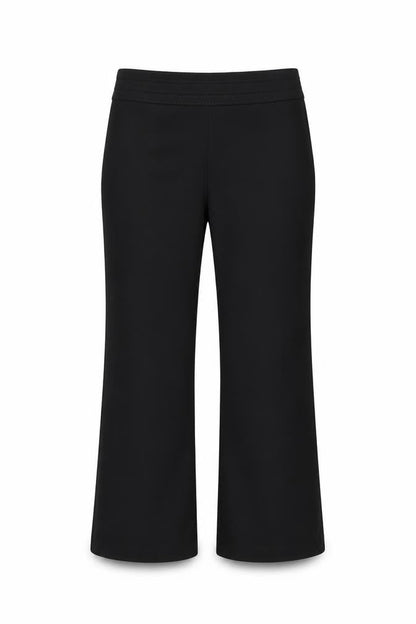 Front view of F&F women’s black trousers, size UK 12, 27-inch leg