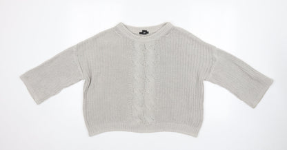 Womens UK Size S H&M Grey Pullover Jumper