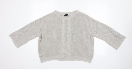 Womens UK Size S H&M Grey Pullover Jumper