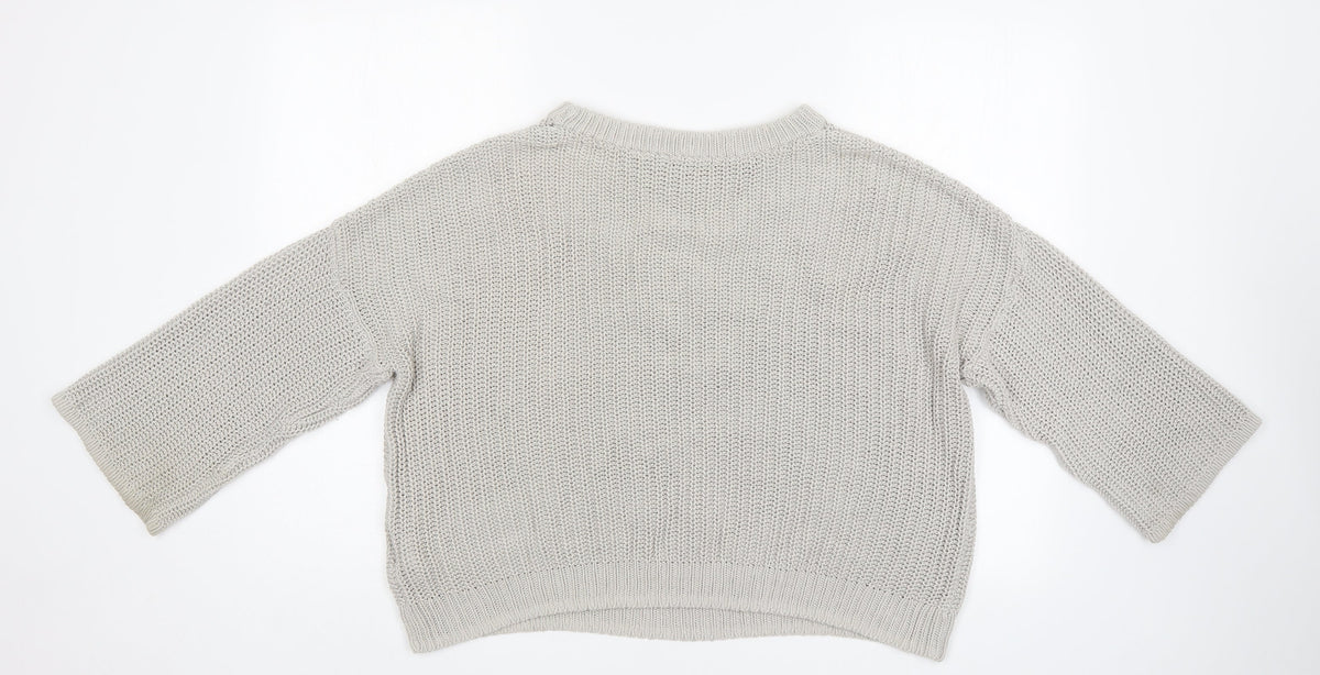 Womens UK Size S H&M Grey Pullover Jumper