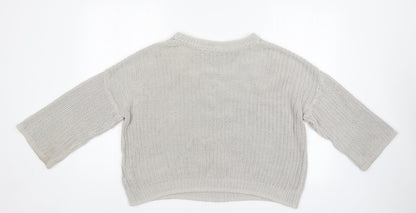 Womens UK Size S H&M Grey Pullover Jumper