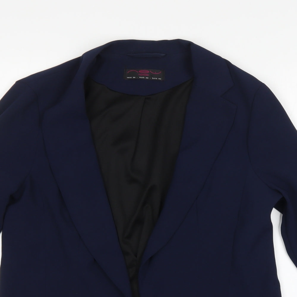 New Look Womens Blue   Jacket Suit Jacket Size 10