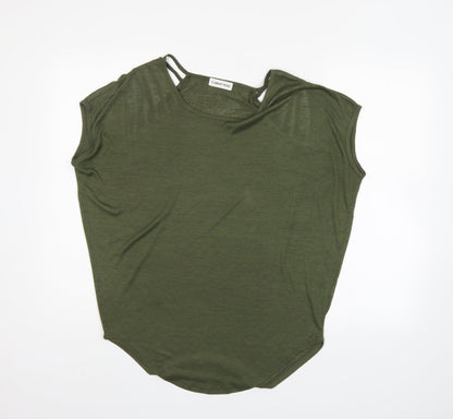 Womens UK Size  Flamant Rose Green Basic Blouse