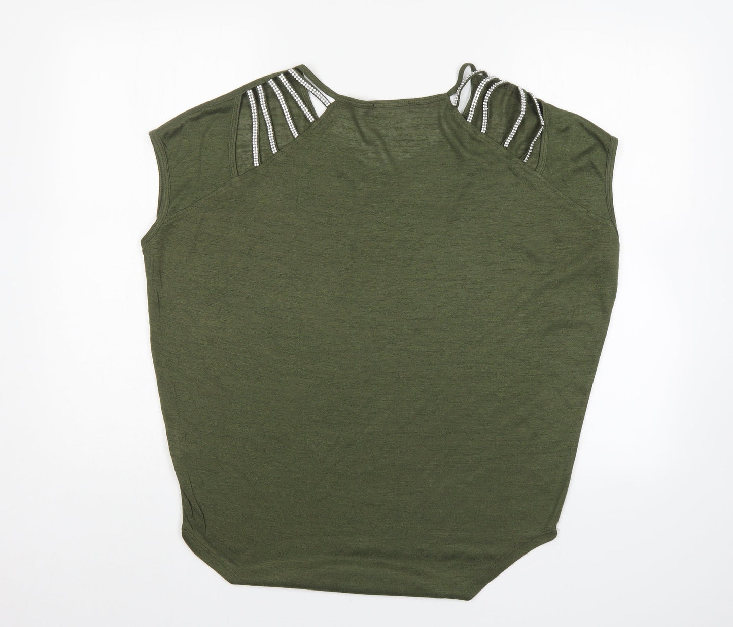 Womens UK Size  Flamant Rose Green Basic Blouse