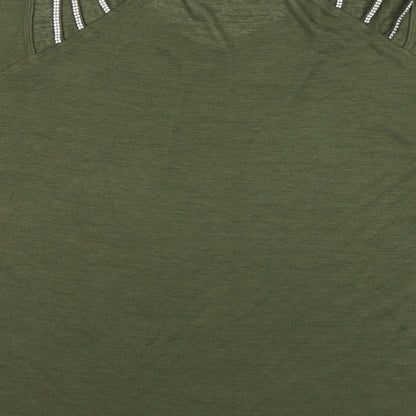 Womens UK Size  Flamant Rose Green Basic Blouse