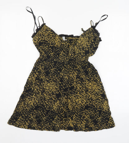 Ecote Womens Multicoloured Animal Print  A-Line  Size XS