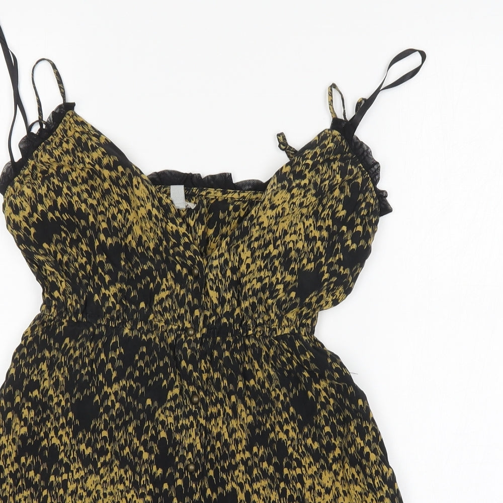 Ecote Womens Multicoloured Animal Print  A-Line  Size XS