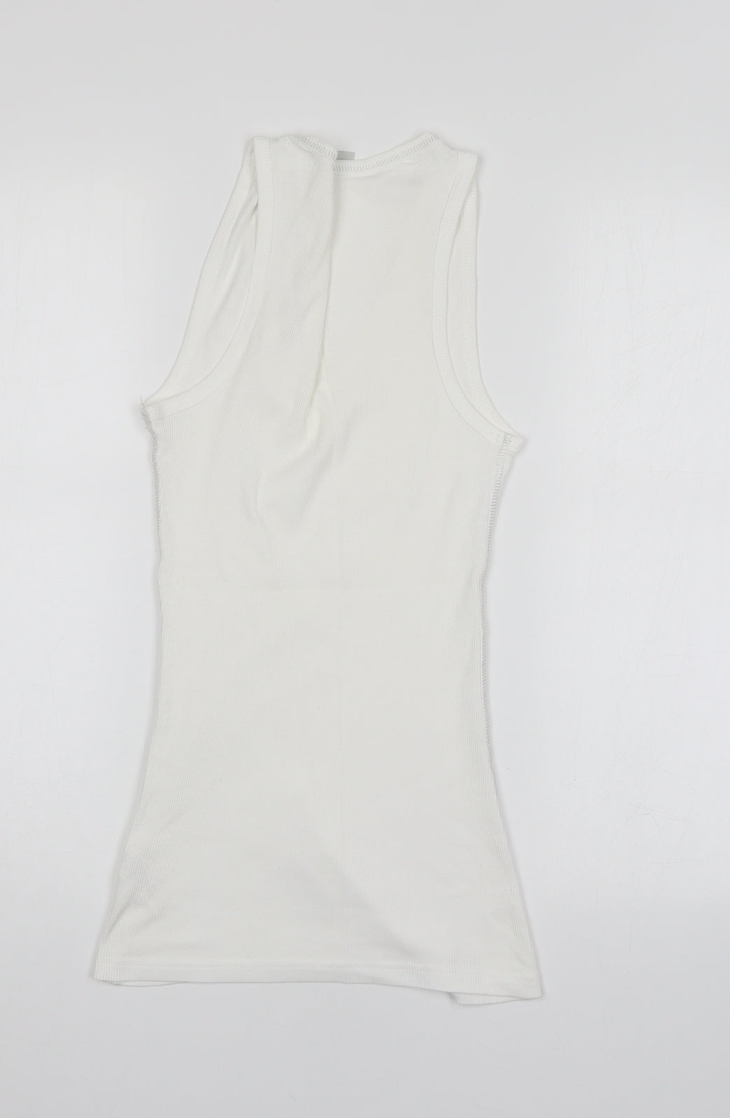 E-vie Womens White   Basic Tank Size 12