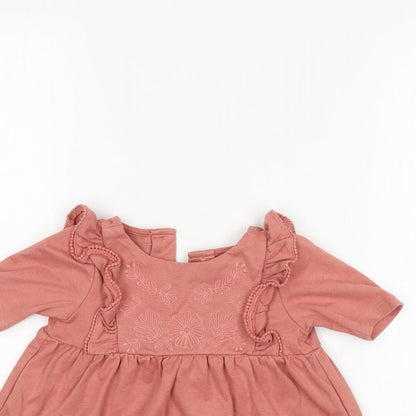 Rachel Zoe Girls Pink Floral  A-Line  Size 2 Years